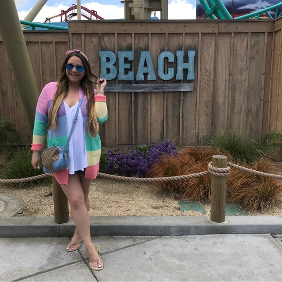 NEW Rainbow Pastel Cardigan - Picture 2 of 8